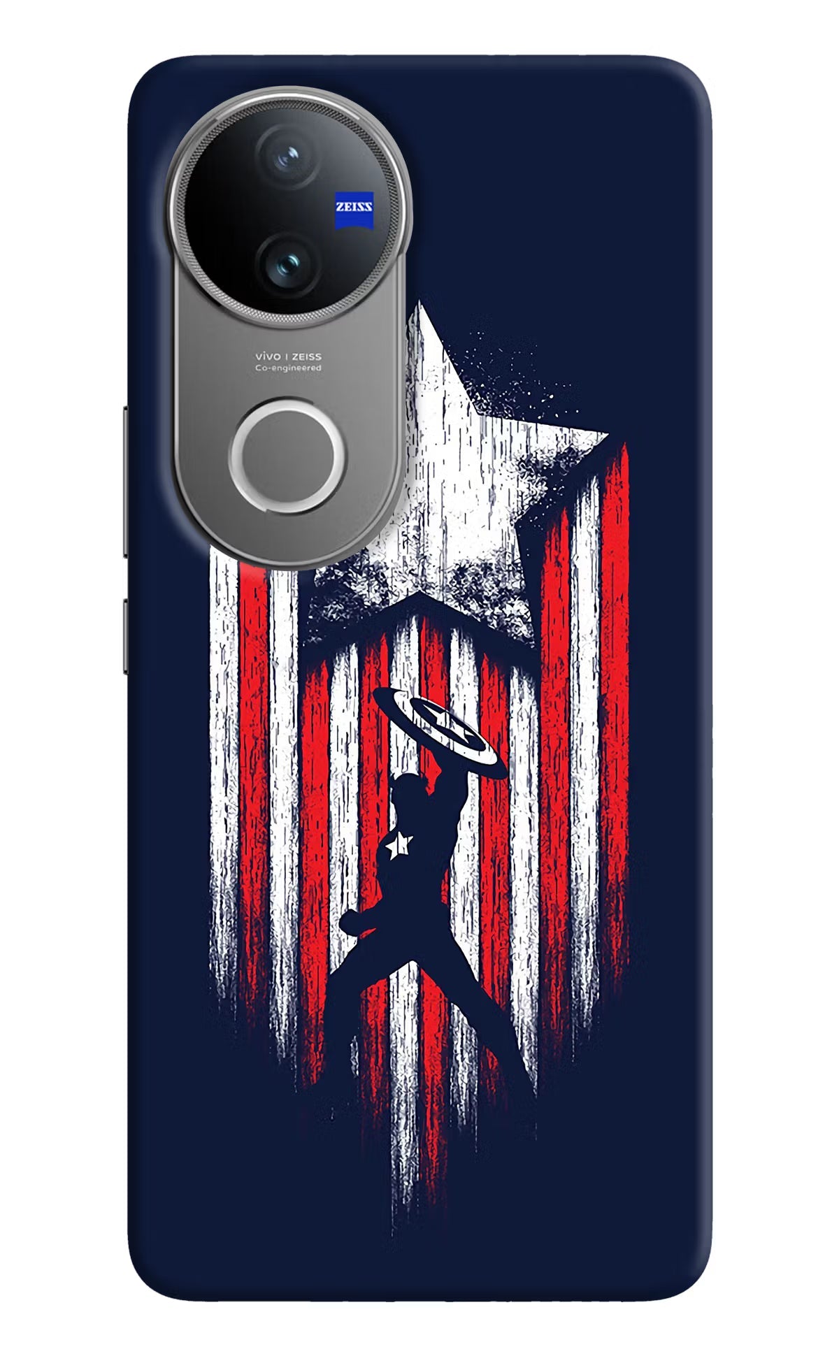 Captain America Marvel Art Vivo V50 5G Back Cover