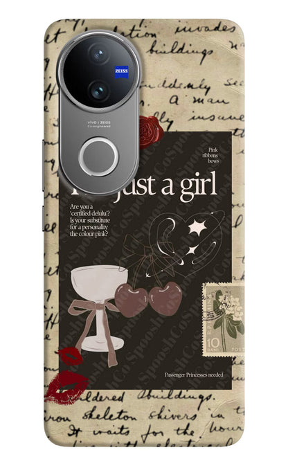 I am just a girl Vivo V50 5G Back Cover