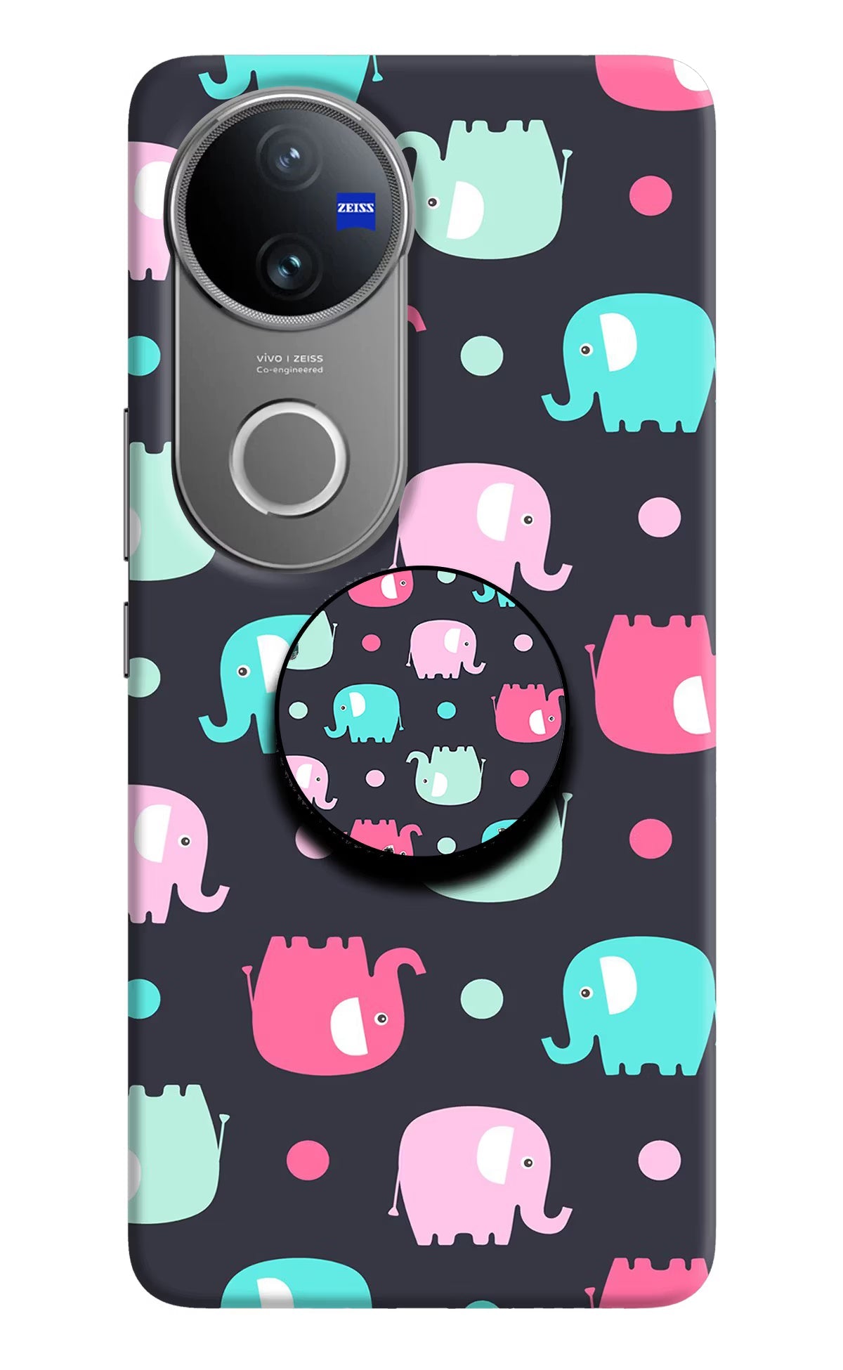 Baby Elephants Vivo V50 5G Pop Case