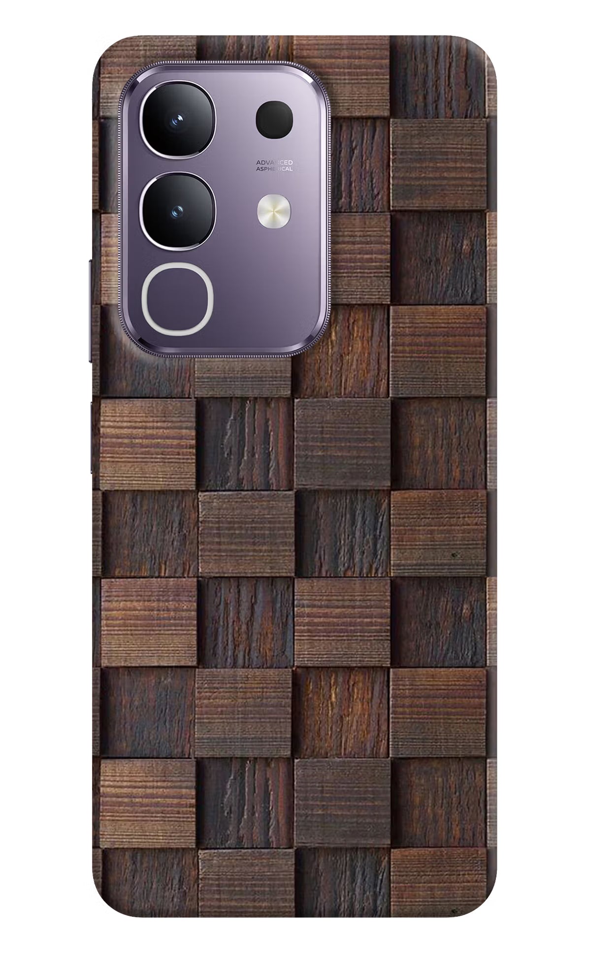 Wooden Cube Design Vivo T4x 5G Back Cover