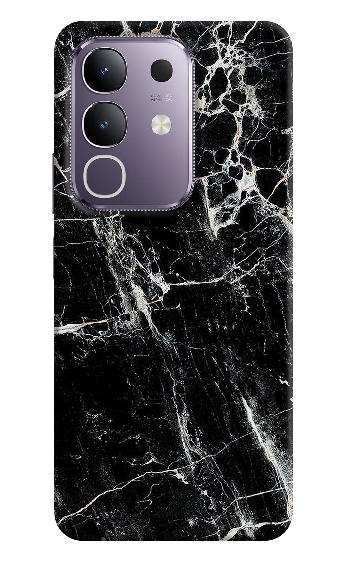 Black Marble Texture Vivo T4x 5G Back Cover
