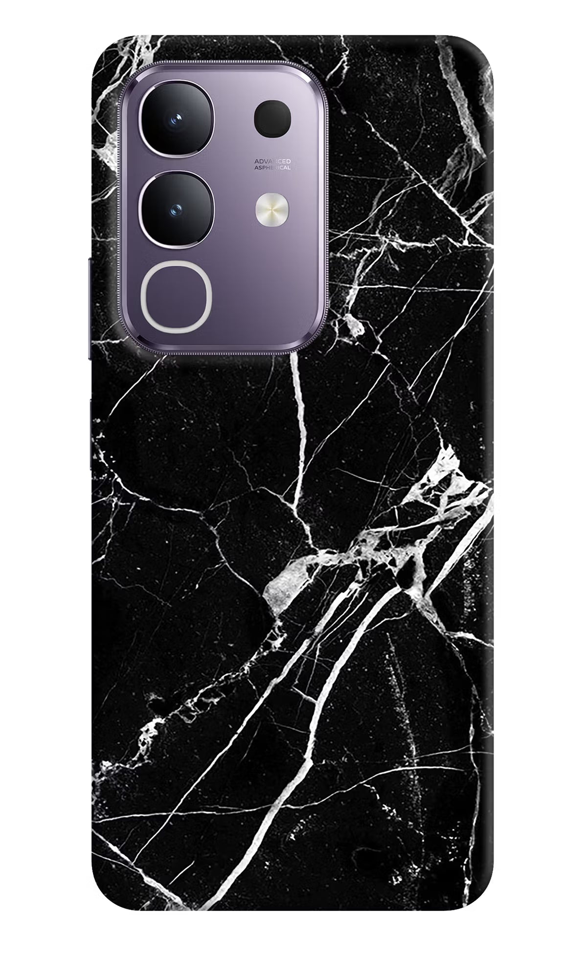 Black Marble Pattern Vivo T4x 5G Back Cover
