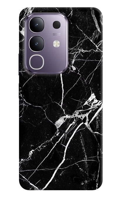 Black Marble Pattern Vivo T4x 5G Back Cover