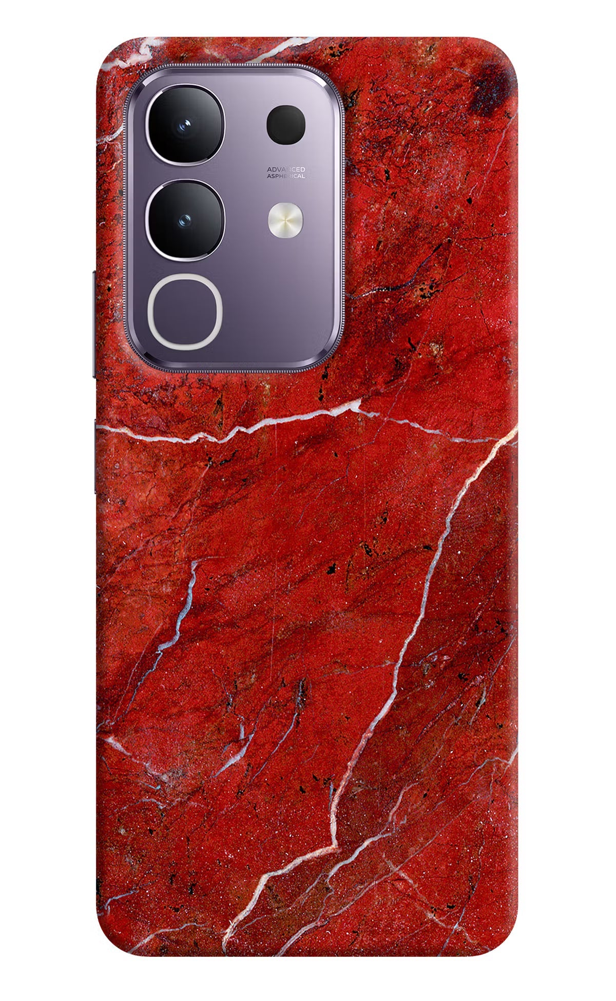 Red Marble Design Vivo T4x 5G Back Cover