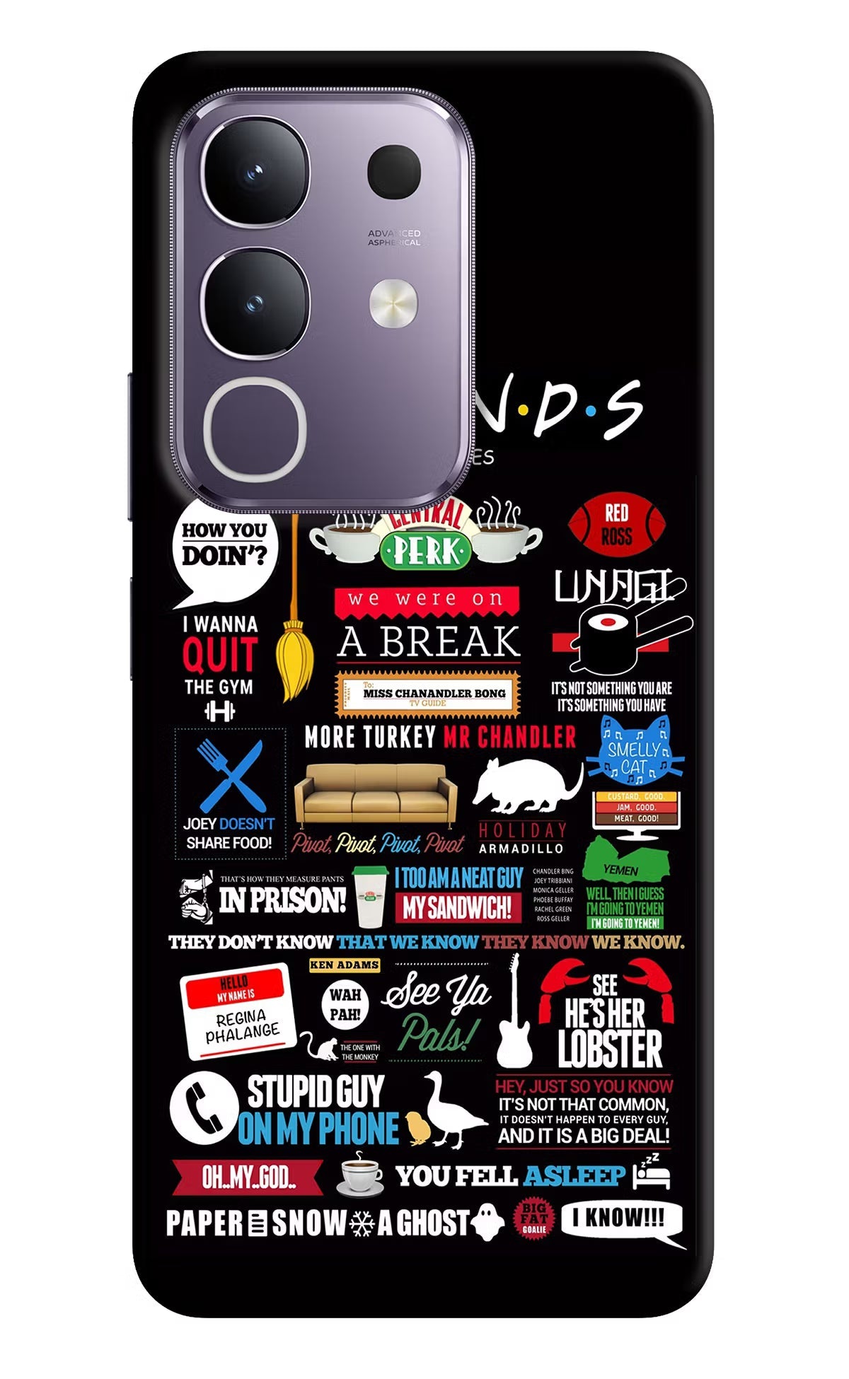 FRIENDS Vivo T4x 5G Back Cover