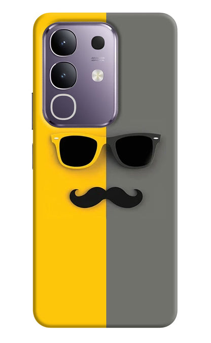 Sunglasses with Mustache Vivo T4x 5G Back Cover