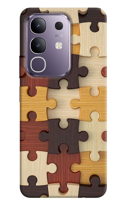 Wooden Puzzle Vivo T4x 5G Back Cover