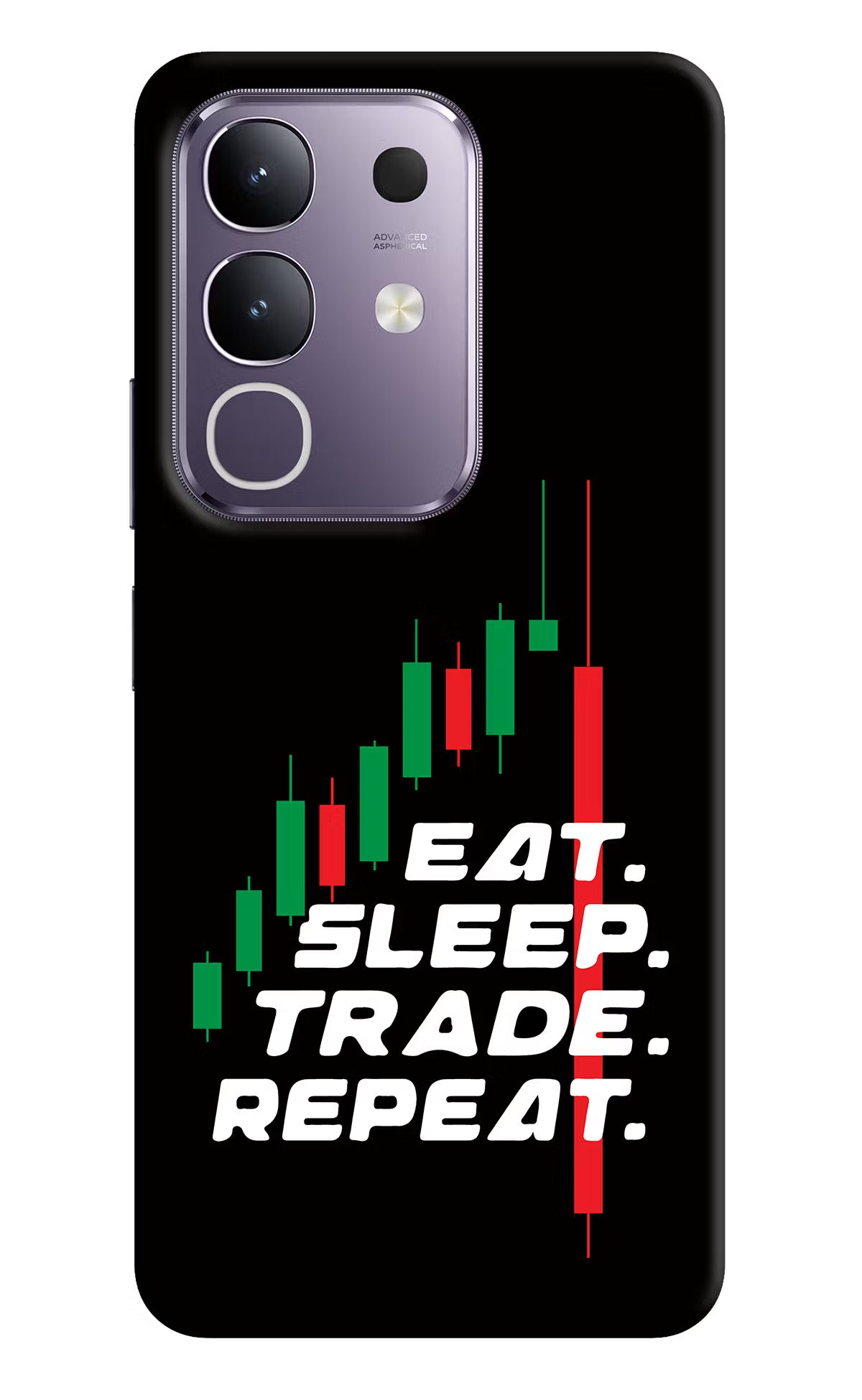 Eat Sleep Trade Repeat Vivo T4x 5G Back Cover