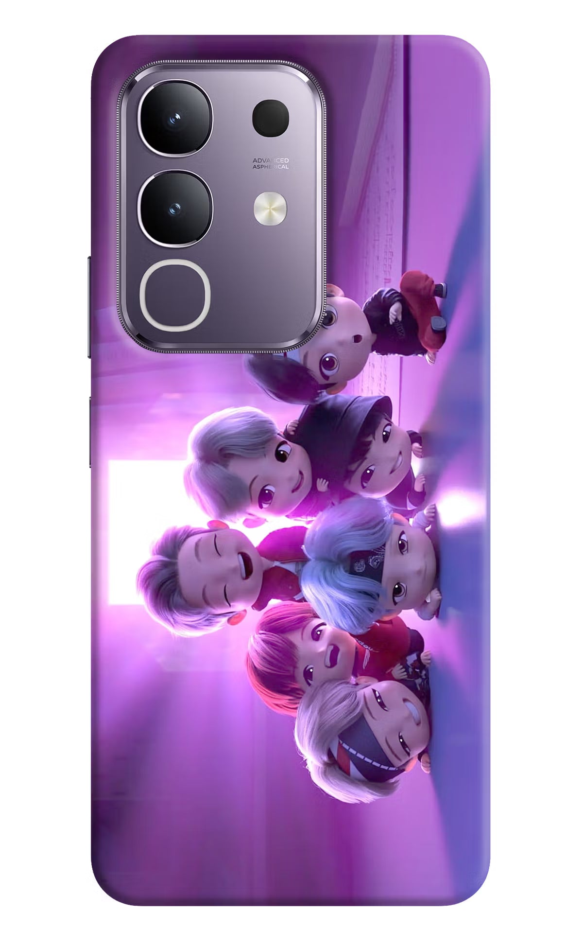 BTS Chibi Vivo T4x 5G Back Cover