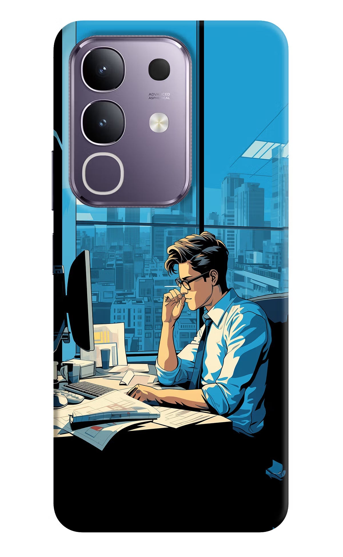 Focused Hustler (AI Generated) Vivo T4x 5G Back Cover