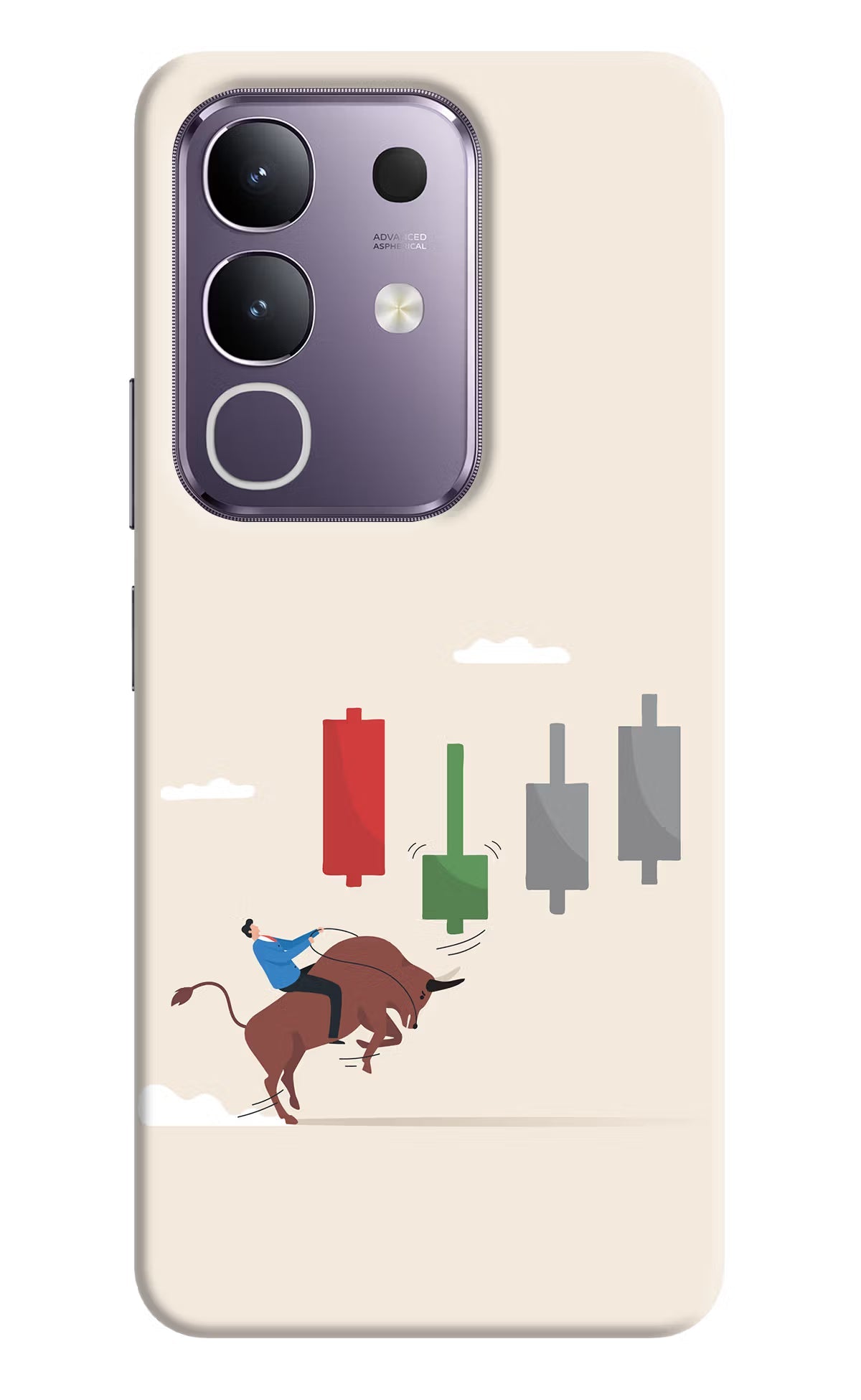 Bull Trading Momentum Vivo T4x 5G Back Cover