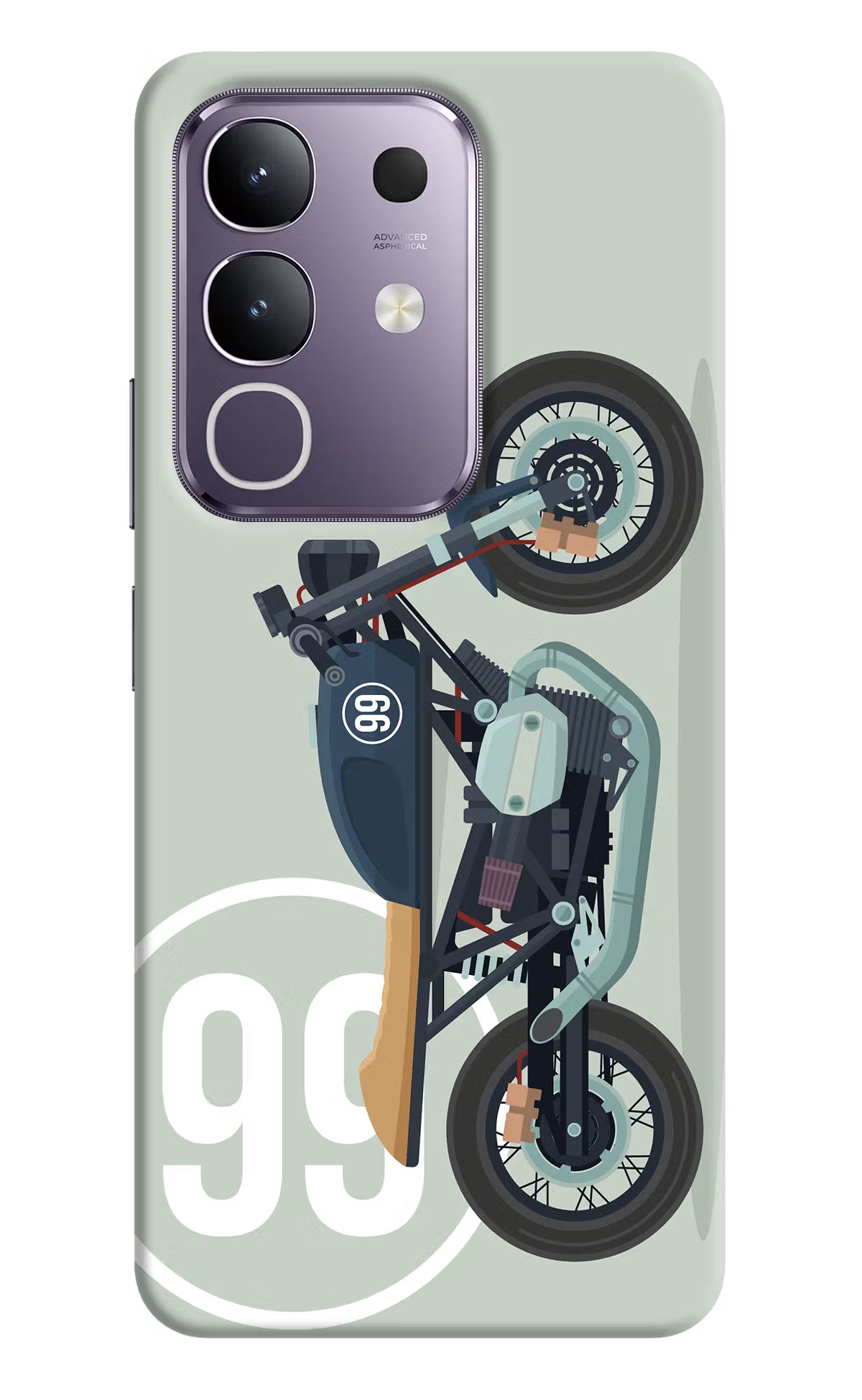 Classic Cafe Racer 99 Vivo T4x 5G Back Cover