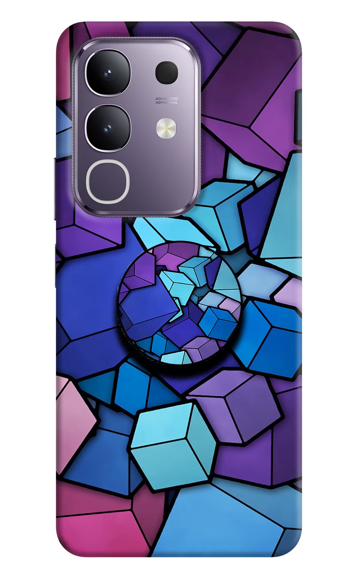 Cubic Abstract Vivo T4x 5G Pop Case