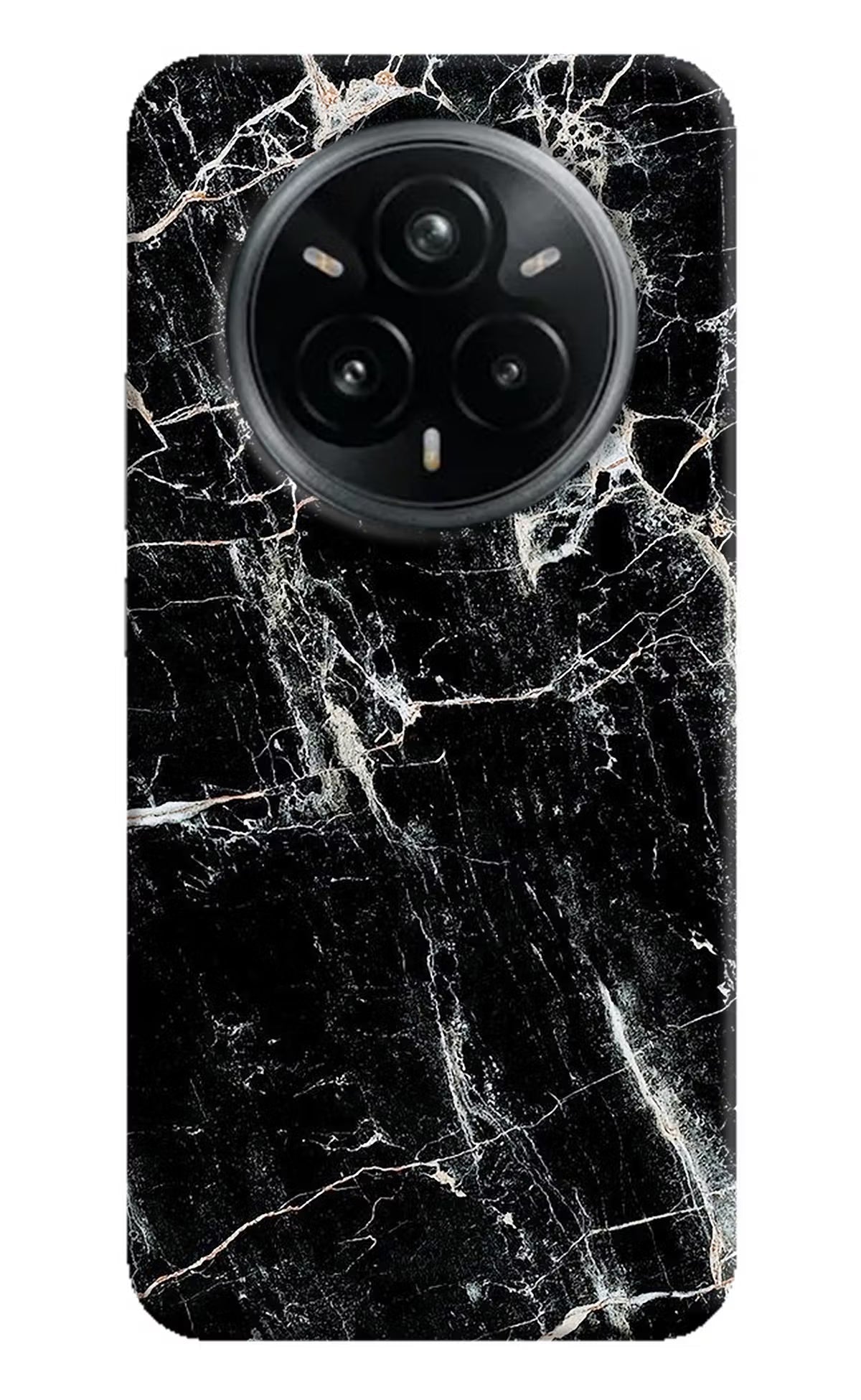 Black Marble Texture Realme 14 Pro Plus 5G Back Cover