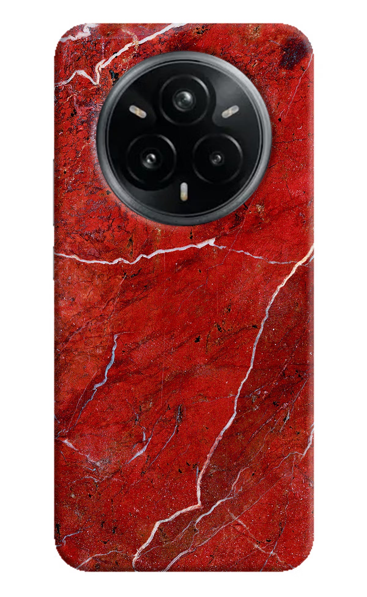 Red Marble Design Realme 14 Pro Plus 5G Back Cover