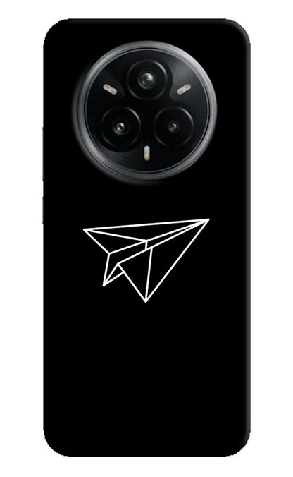 Paper Plane White Realme 14 Pro Plus 5G Back Cover