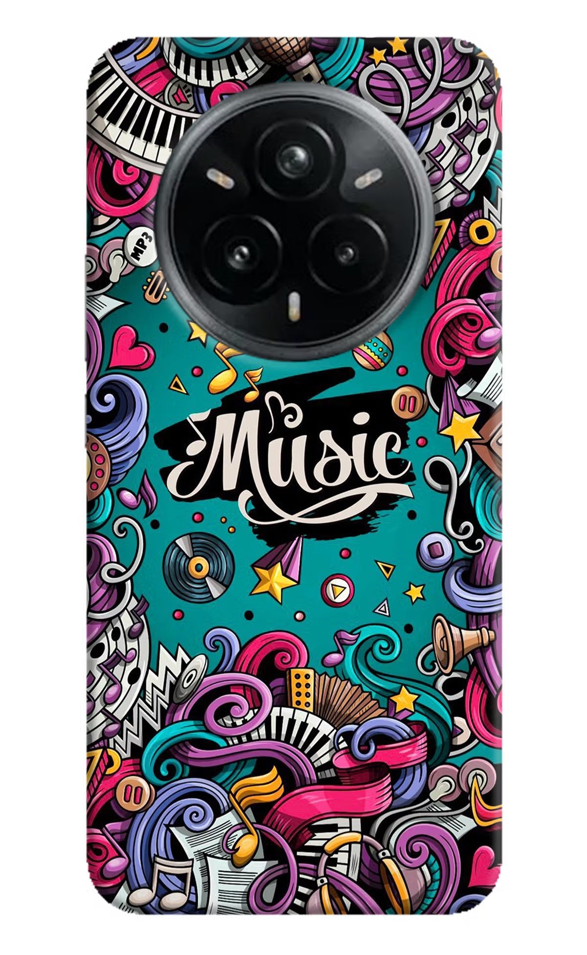 Music Graffiti Realme 14 Pro Plus 5G Back Cover