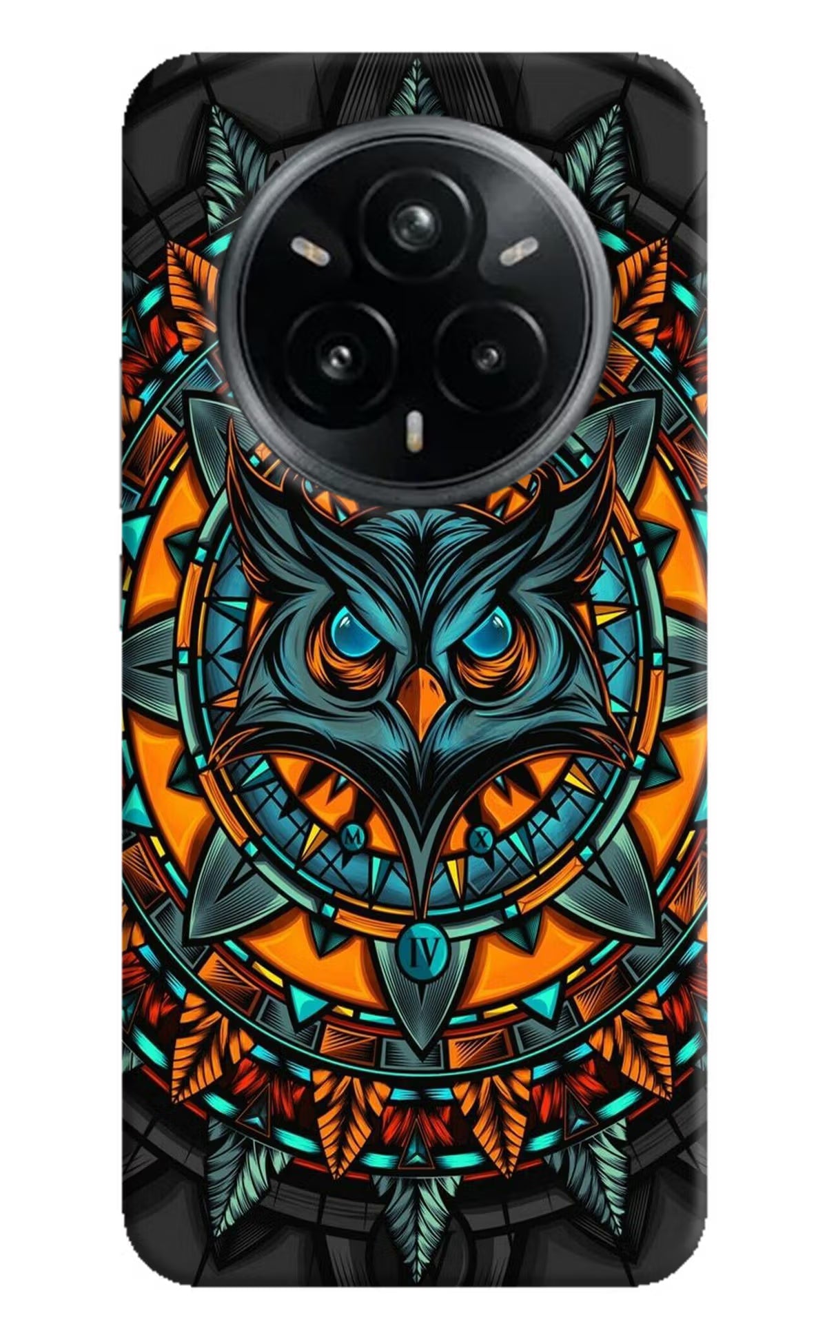 Angry Owl Art Realme 14 Pro Plus 5G Back Cover