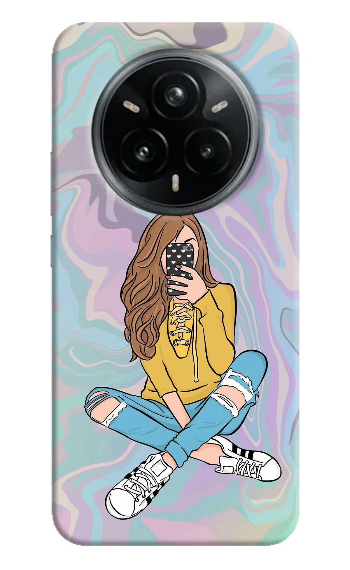 Selfie Girl Realme 14 Pro Plus 5G Back Cover
