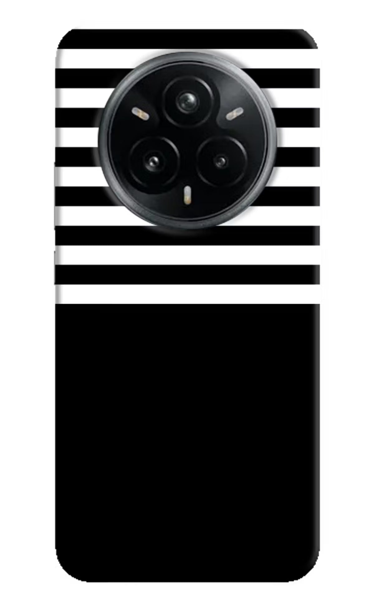 Black and White Print Realme 14 Pro Plus 5G Back Cover