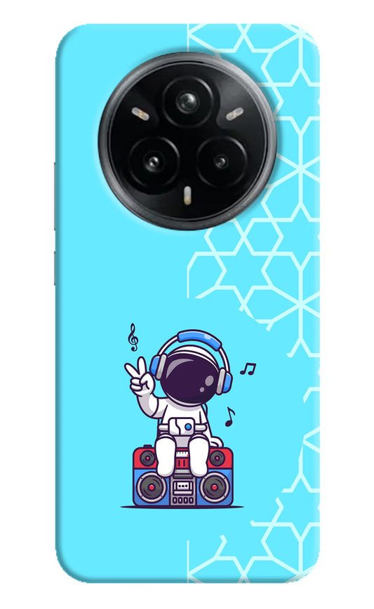 Cute Astronaut Chilling Realme 14 Pro Plus 5G Back Cover