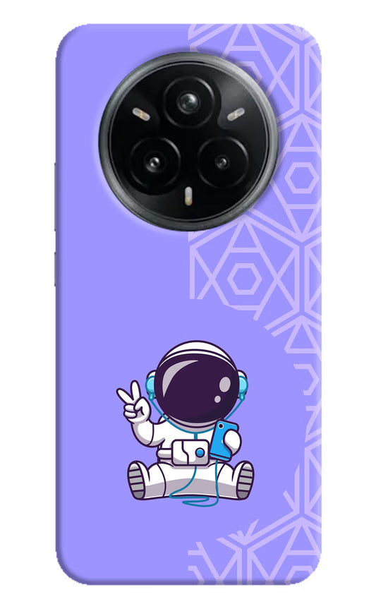 Cute Astronaut Chilling Realme 14 Pro Plus 5G Back Cover