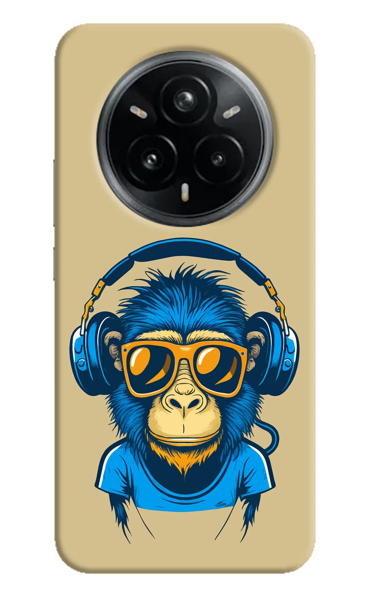 Monkey Headphone Realme 14 Pro Plus 5G Back Cover