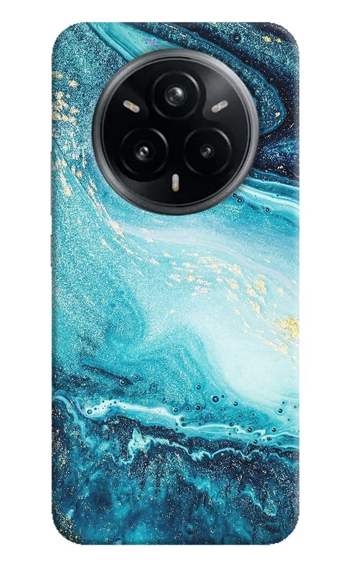 Blue Glitter Marble Realme 14 Pro Plus 5G Back Cover
