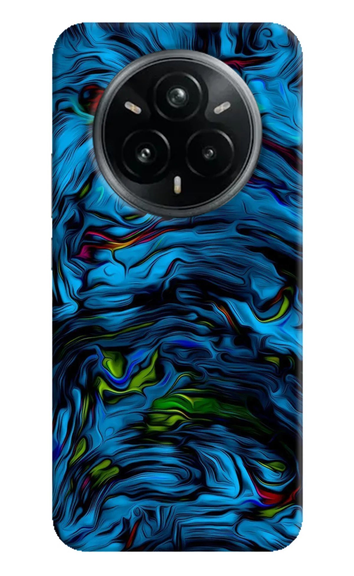 Dark Blue Abstract Realme 14 Pro Plus 5G Back Cover