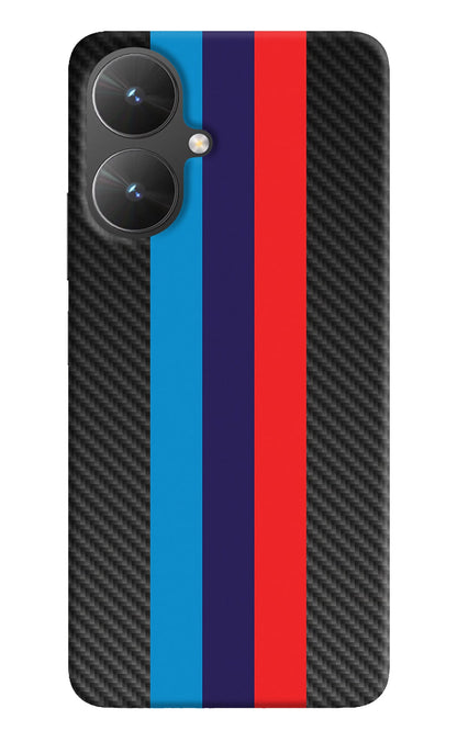BMW Stripes Pattern Poco M6 5G Back Cover