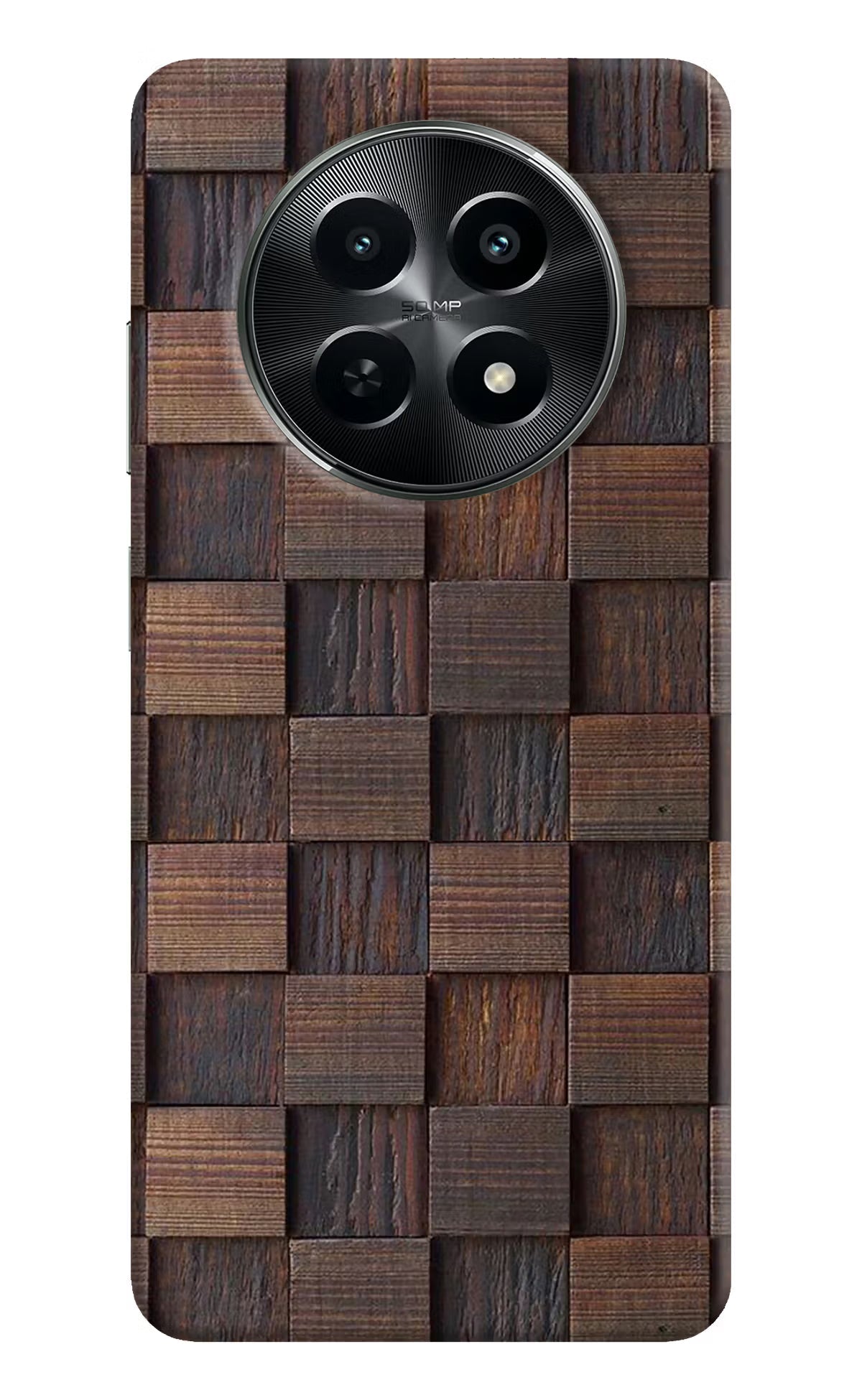 Wooden Cube Design Realme C65 5G Back Cover