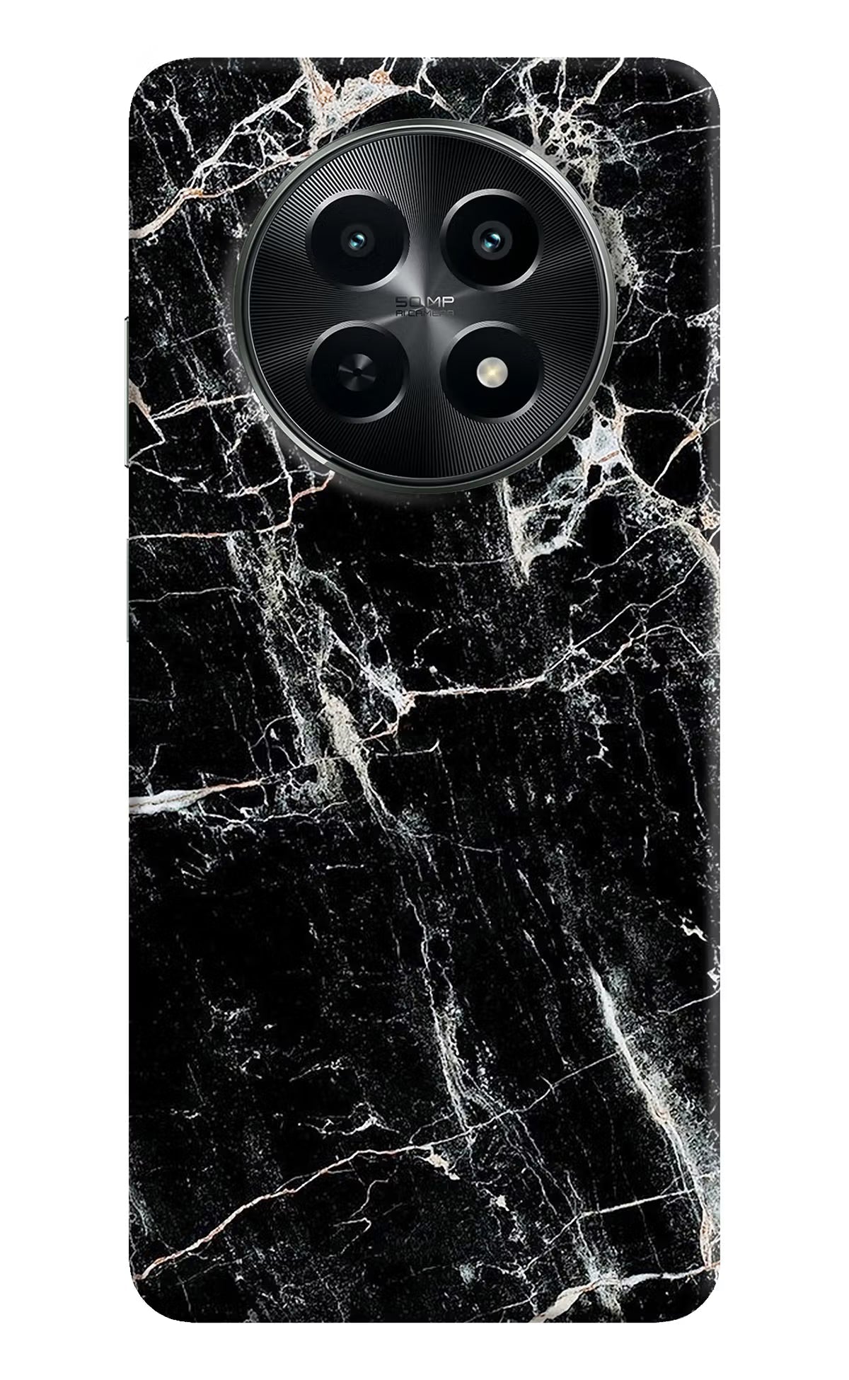 Black Marble Texture Realme C65 5G Back Cover