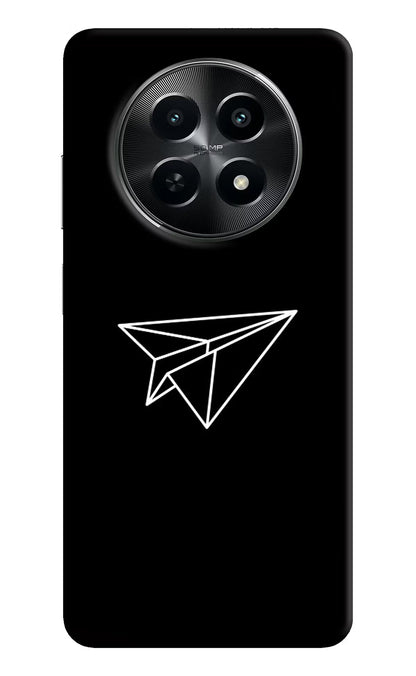 Paper Plane White Realme C65 5G Back Cover