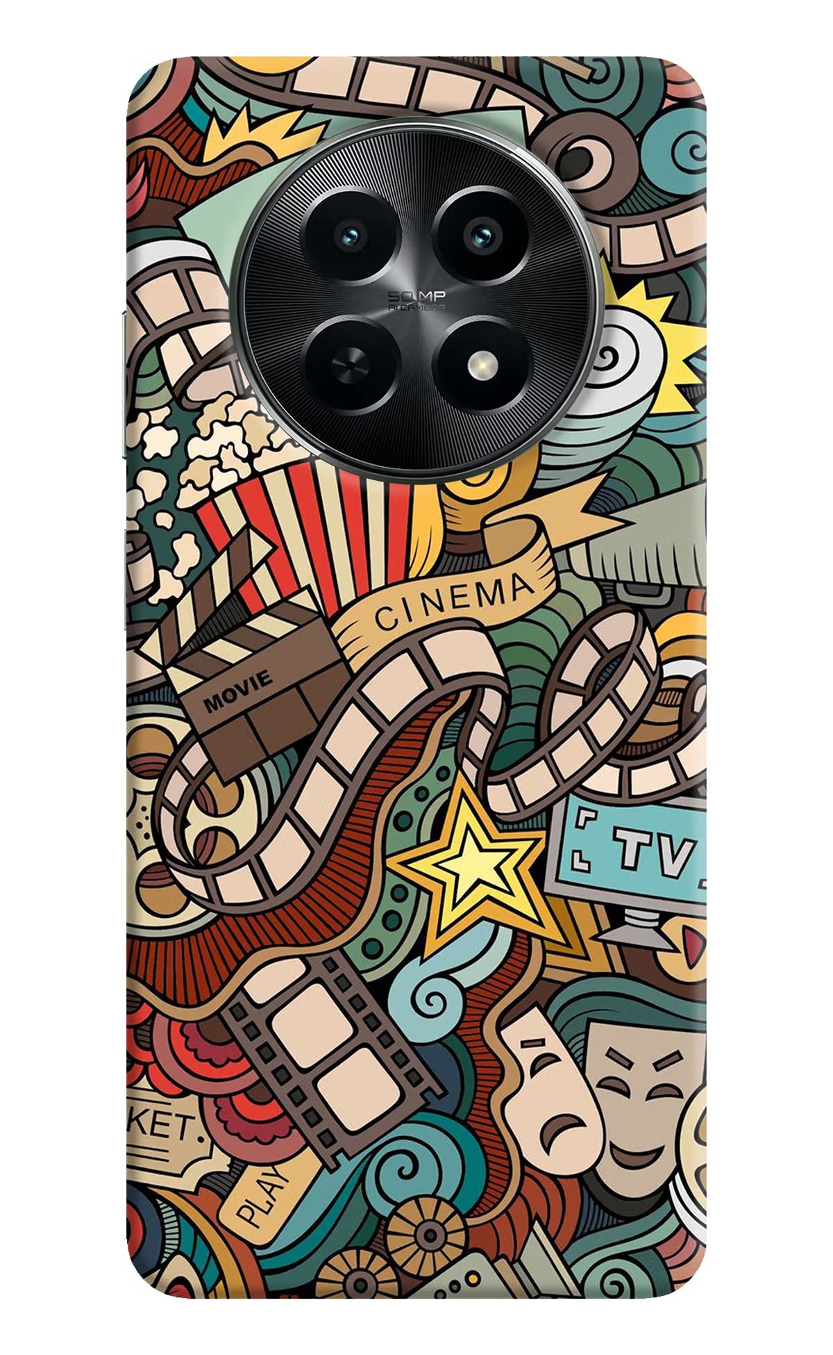 Cinema Abstract Realme C65 5G Back Cover
