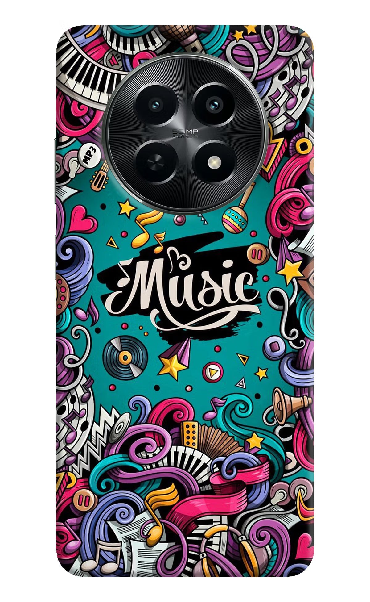 Music Graffiti Realme C65 5G Back Cover