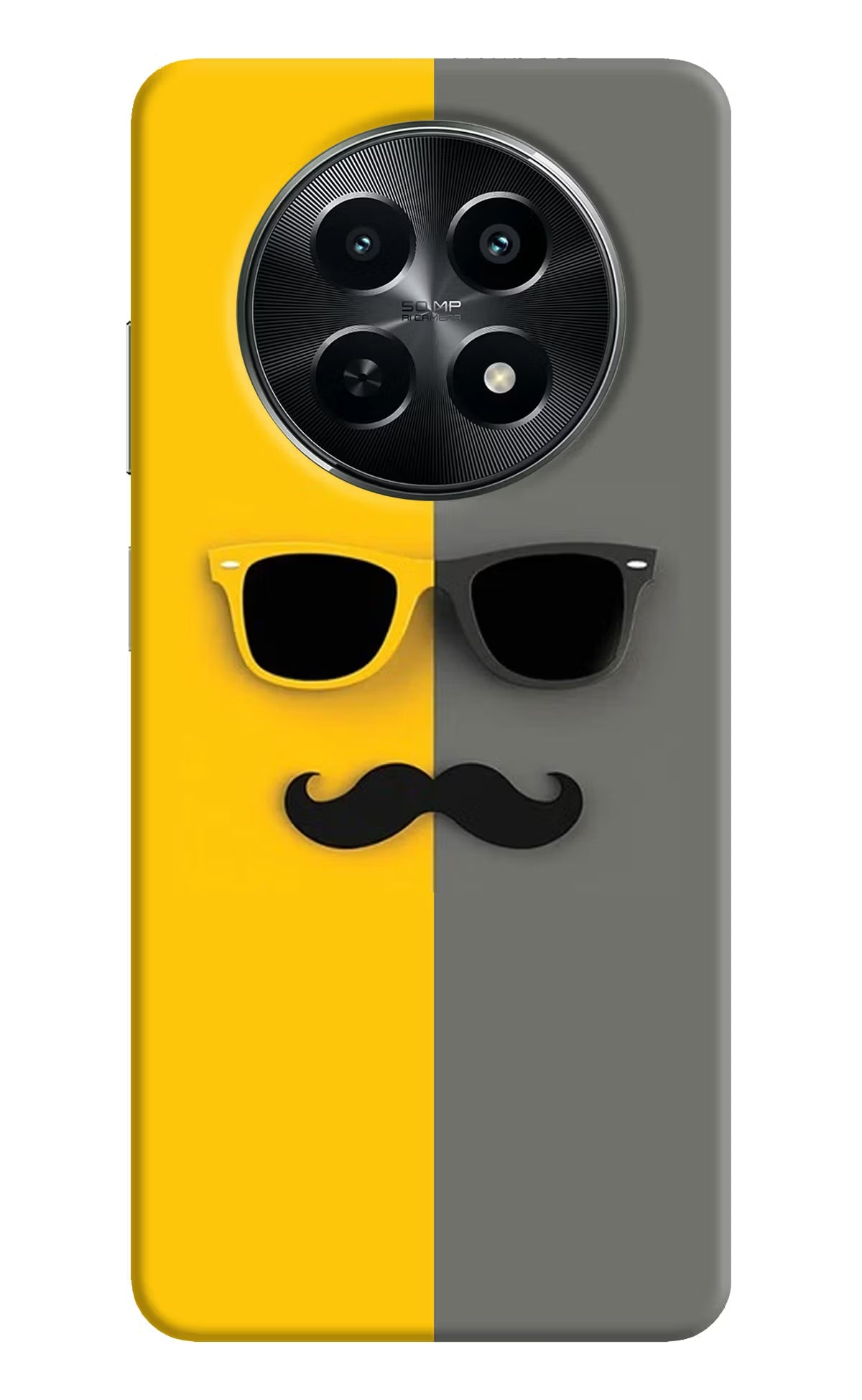 Sunglasses with Mustache Realme C65 5G Back Cover