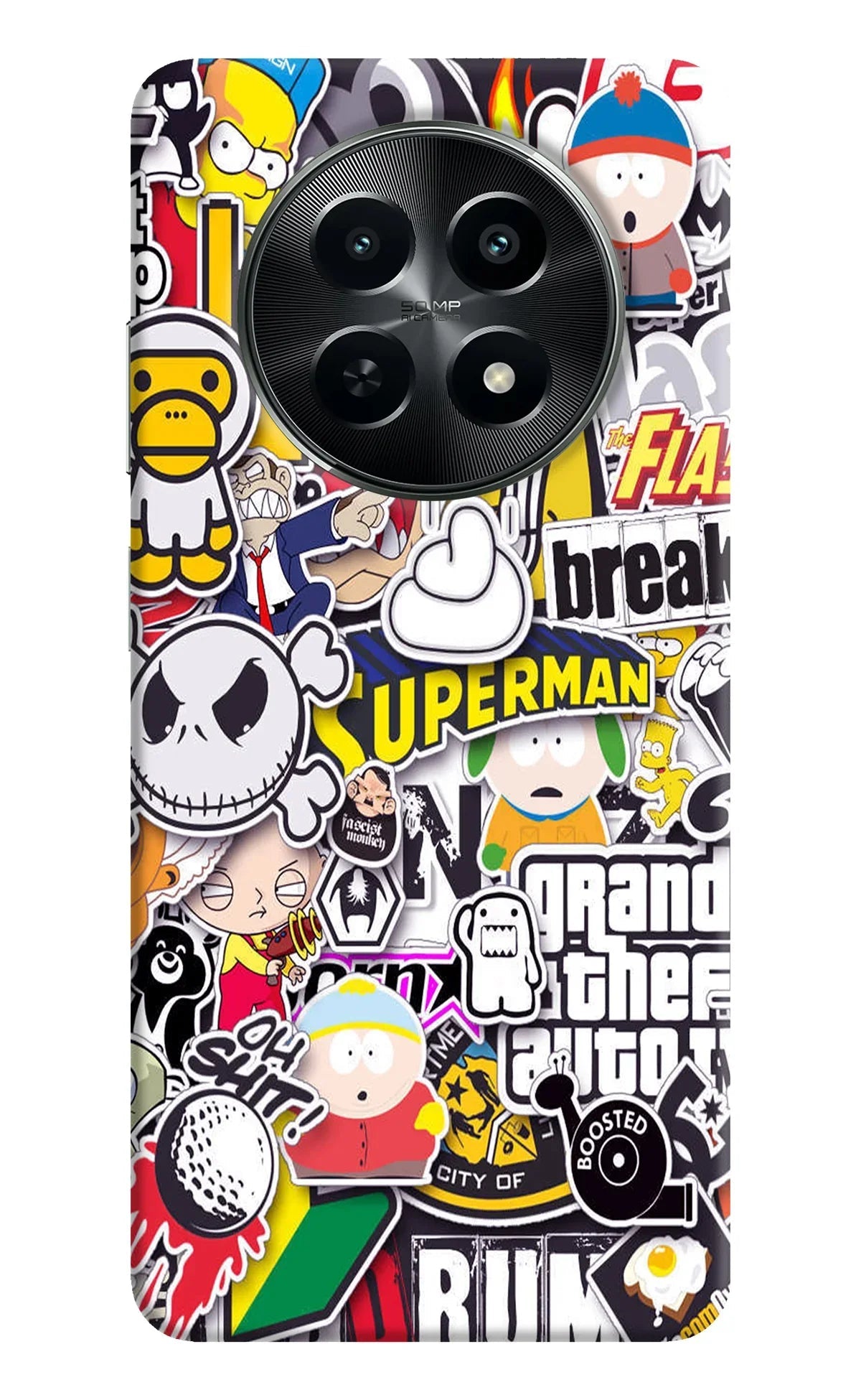 Sticker Bomb Realme C65 5G Back Cover