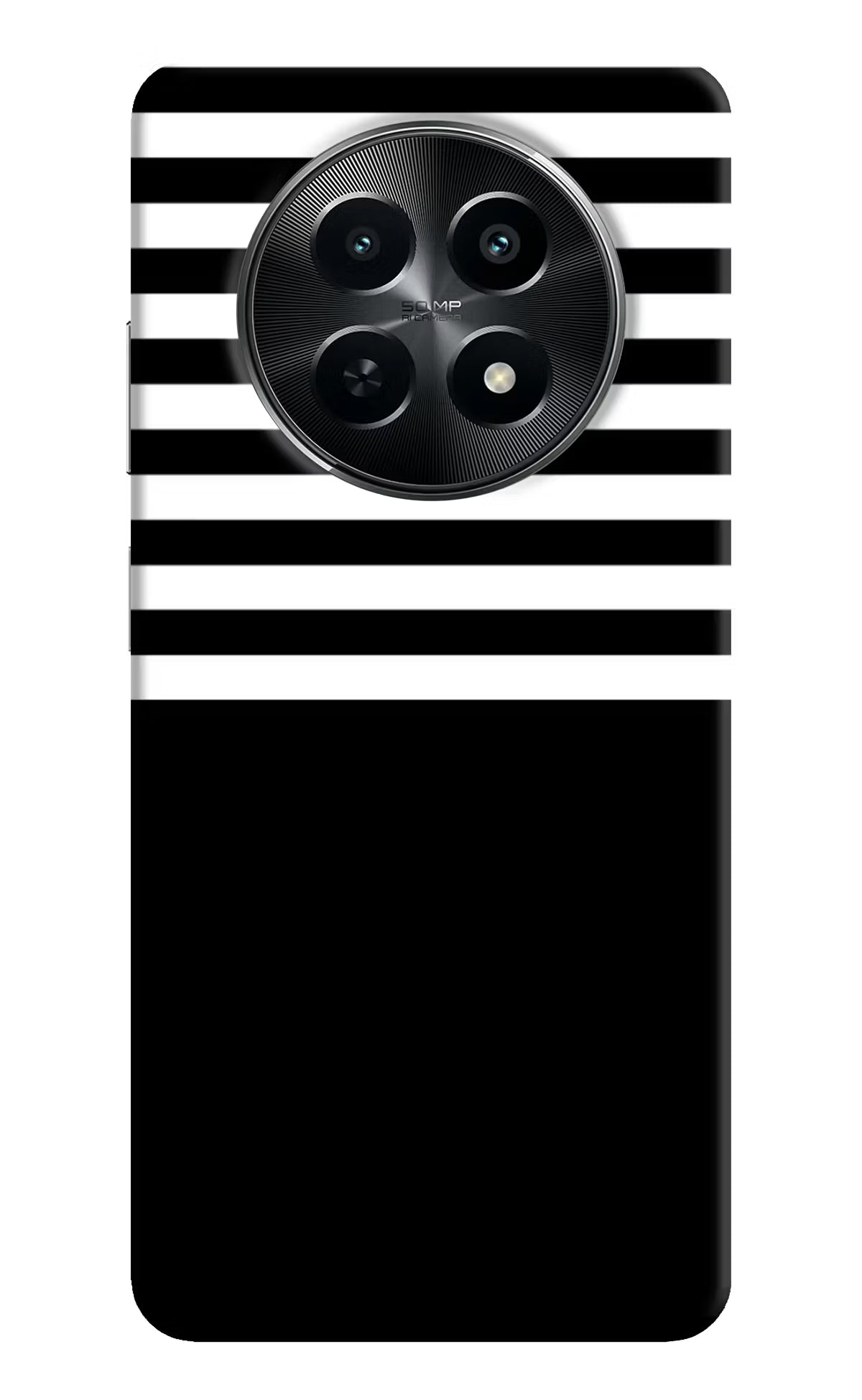 Black and White Print Realme C65 5G Back Cover