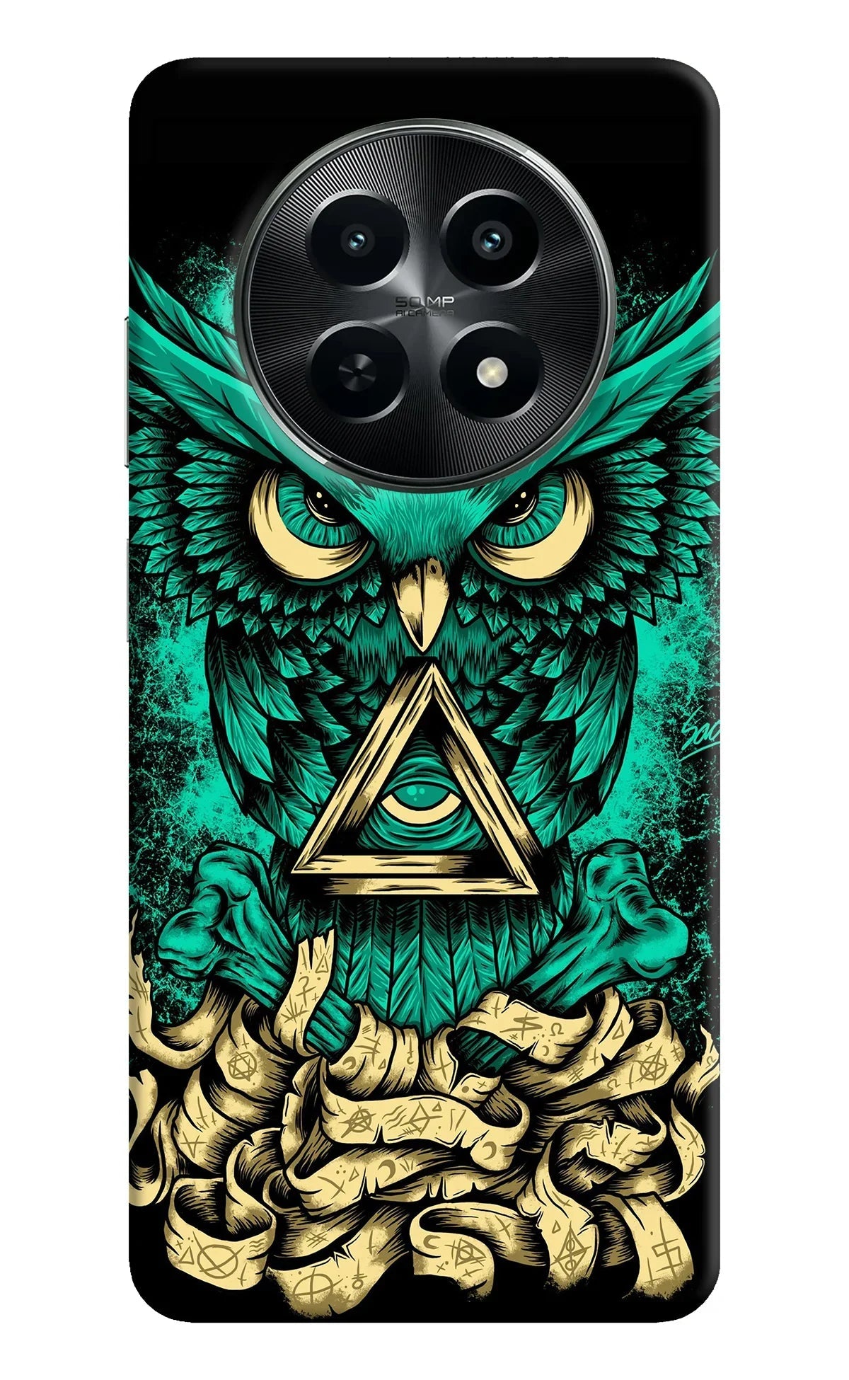 Green Owl Realme C65 5G Back Cover
