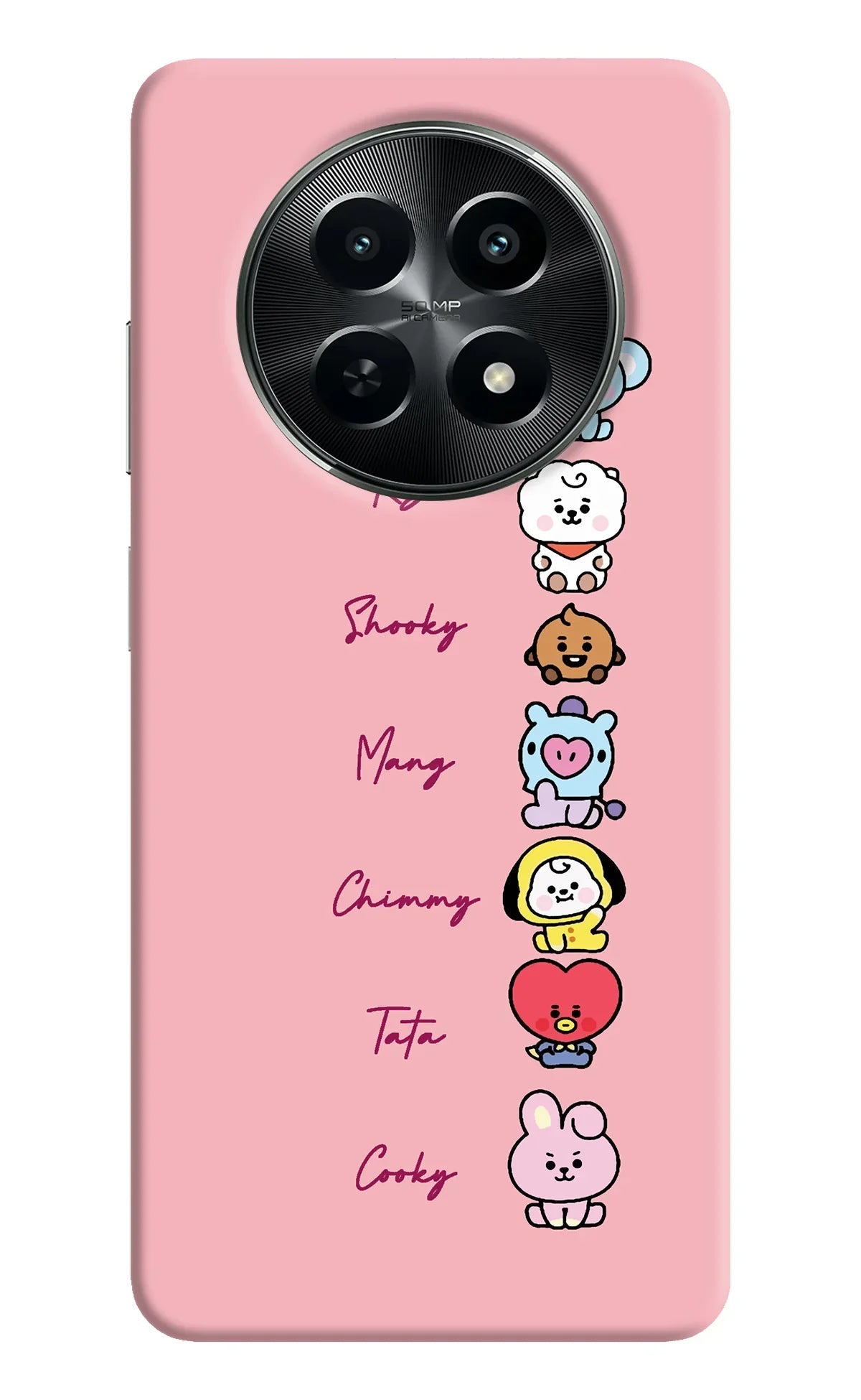 BTS names Realme C65 5G Back Cover
