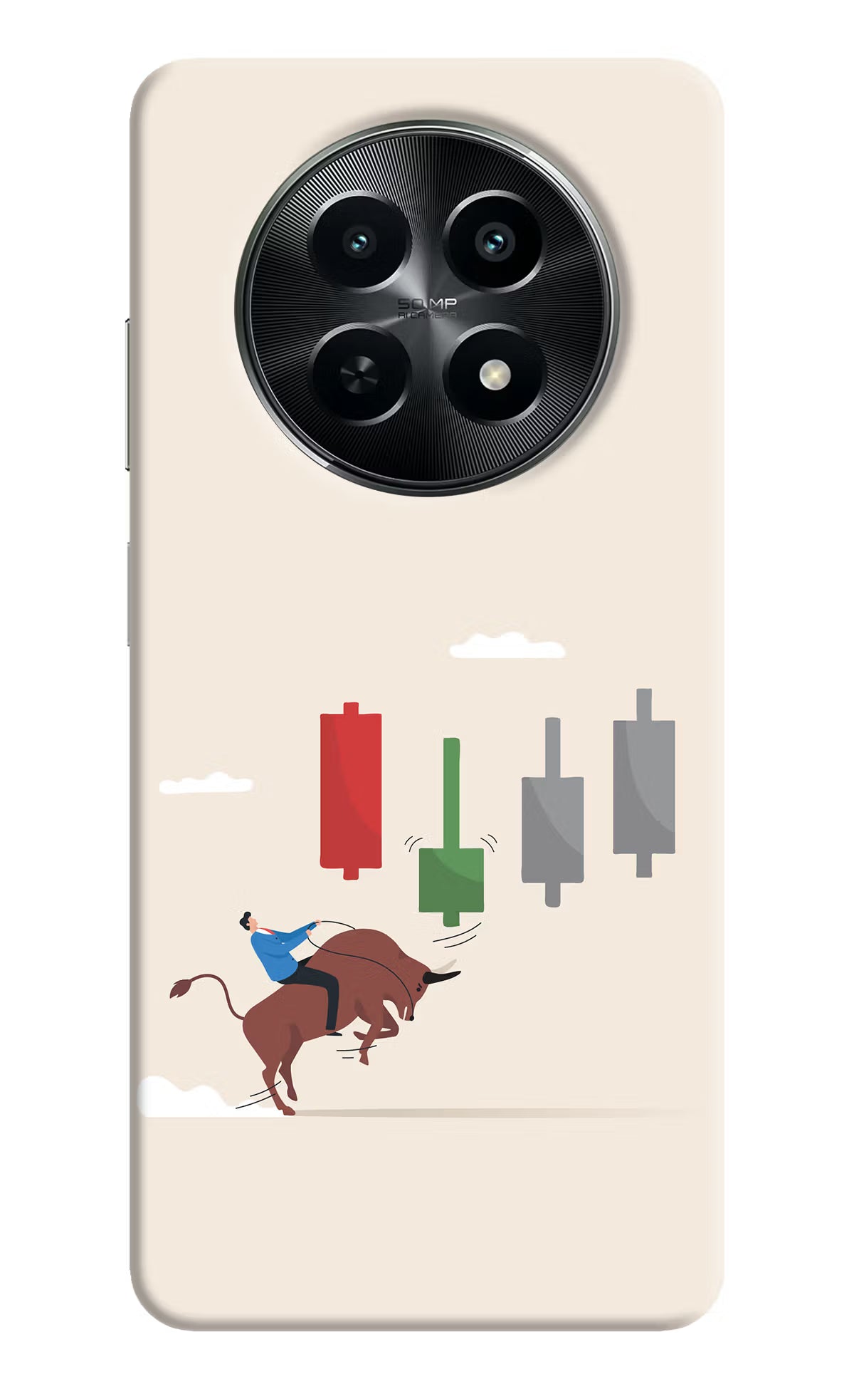 Bull Trading Momentum Realme C65 5G Back Cover