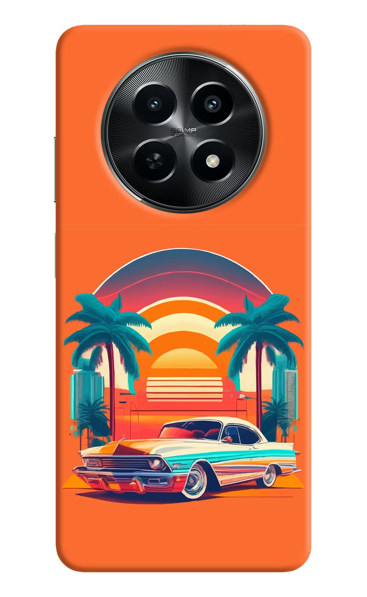 Palm Drive 80s Realme C65 5G Back Cover