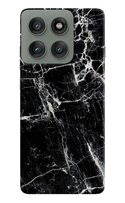 Black Marble Texture Moto Edge 60 Pro Back Cover