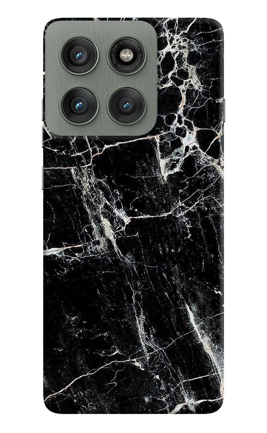 Black Marble Texture Moto Edge 60 Pro Back Cover