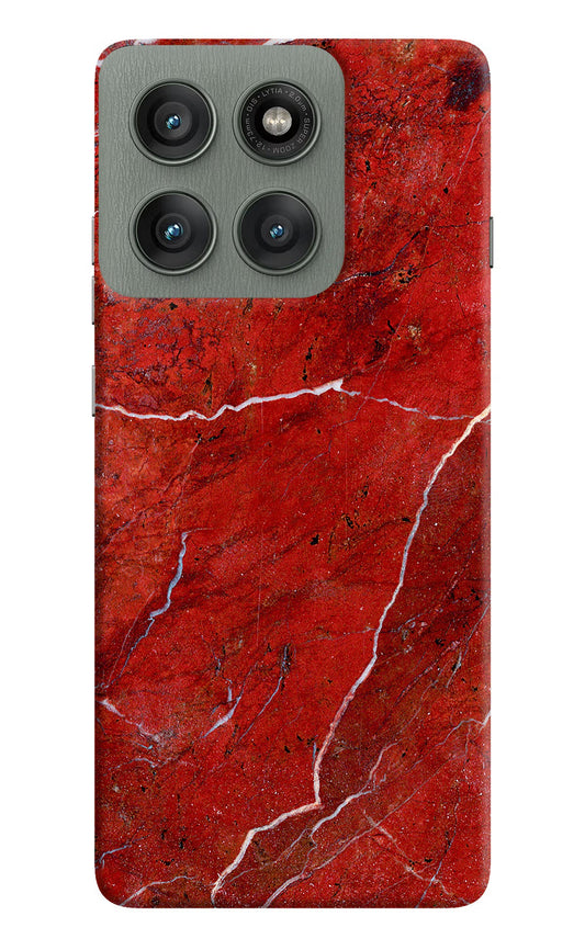 Red Marble Design Moto Edge 60 Pro Back Cover