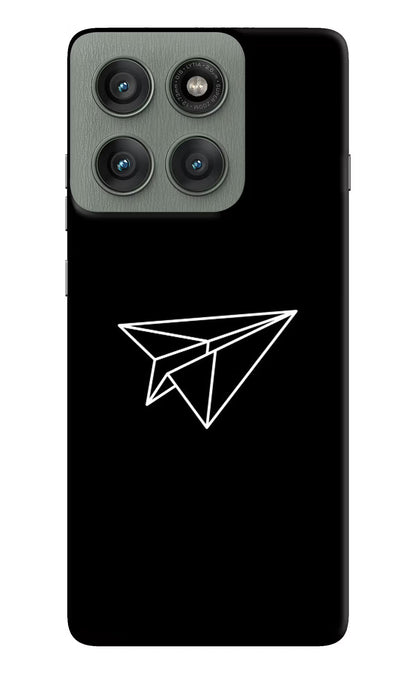 Paper Plane White Moto Edge 60 Pro Back Cover