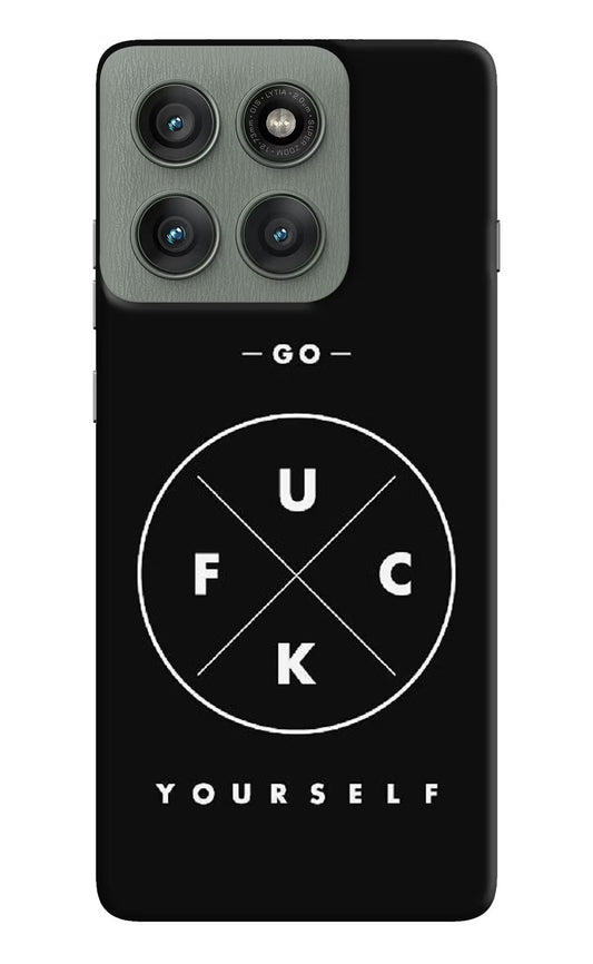 Go Fuck Yourself Moto Edge 60 Pro Back Cover