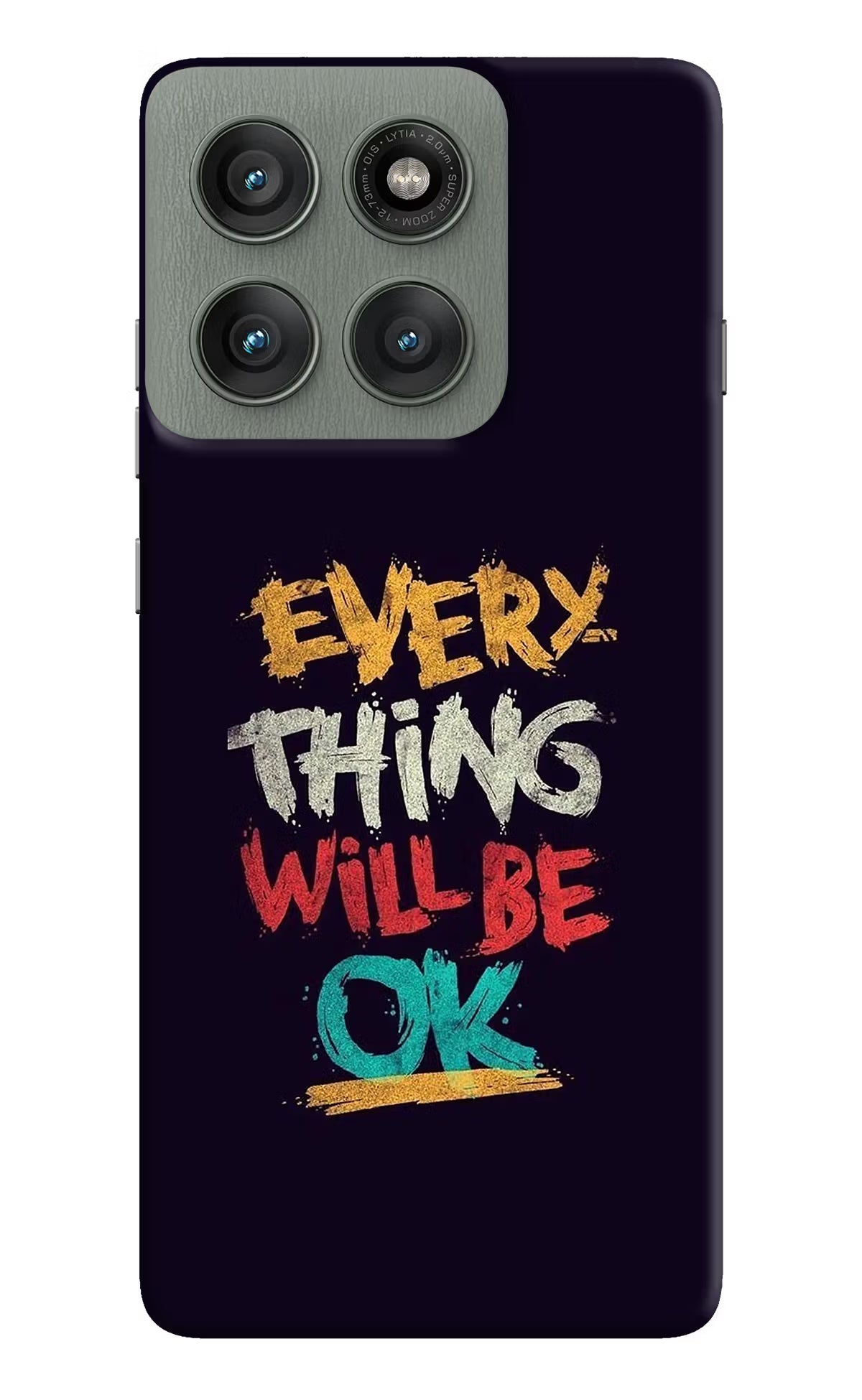 Everything Will Be Ok Moto Edge 60 Pro Back Cover