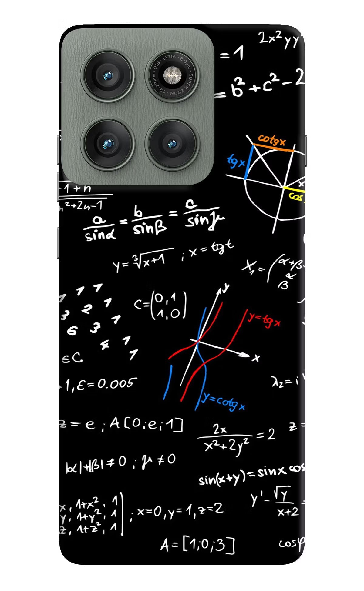 Mathematics Formula Moto Edge 60 Pro Back Cover