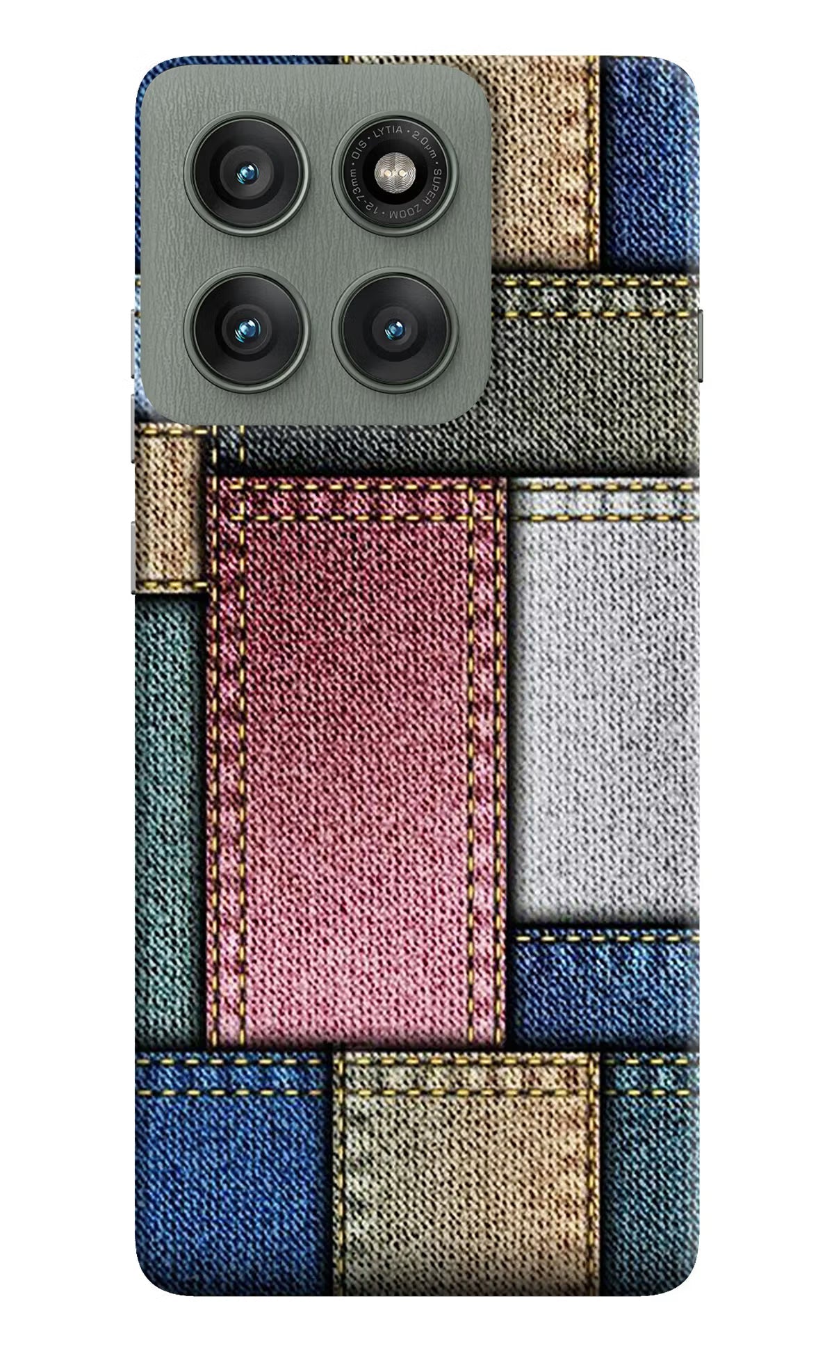 Multicolor Jeans Moto Edge 60 Pro Back Cover